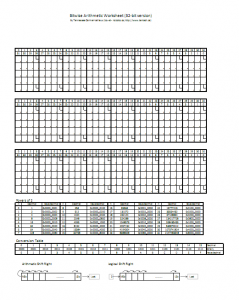 Full worksheet overview